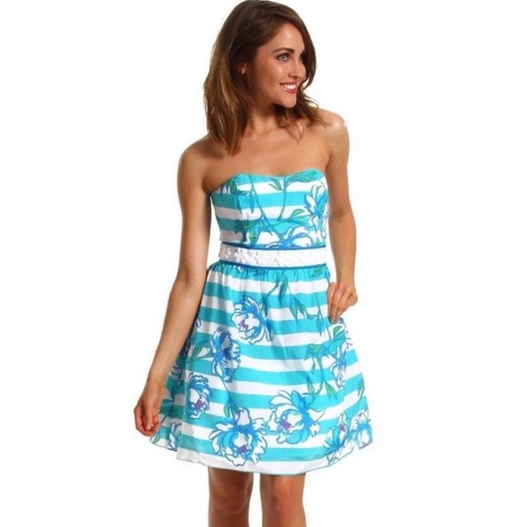 Lilly Pulitzer Dresses & Skirts - Tossing the Line Blue Lily Pulitzer Dress